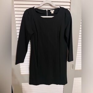 Small black jcrew shift dress